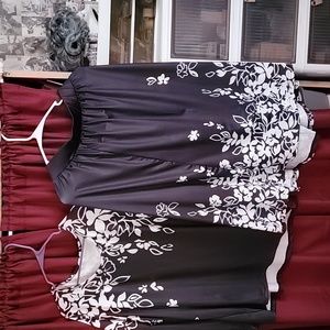 Skirt and matching blouse.